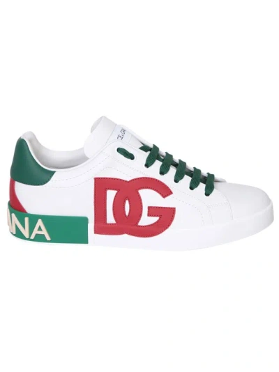 DOLCE & GABBANA ROUND TOE ICONIC SNEAKERS