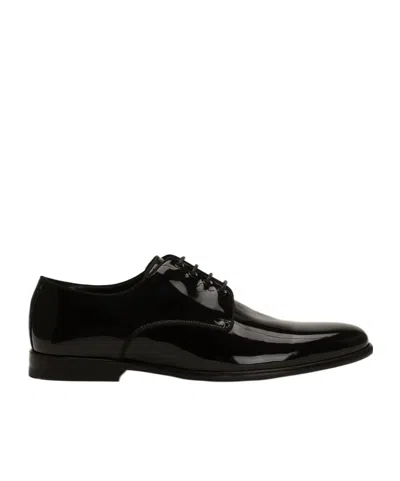 DOLCE & GABBANA DOLCE  GABBANA ROUND TOE LACE-UP SHOES