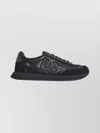 Dolce & Gabbana Round Toe Leather Sneakers With Suede Accents In Multi