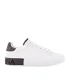 Dolce & Gabbana Sneakers From The Portofino Line In Calfskin In White
