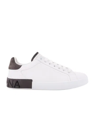 Dolce & Gabbana Round Toe Low-top Casual Shoes In Multi