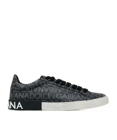 Dolce & Gabbana Round Toe Low-top Casual Shoes