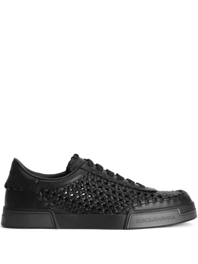 DOLCE & GABBANA DOLCE  GABBANA INTERWOVEN SNEAKERS