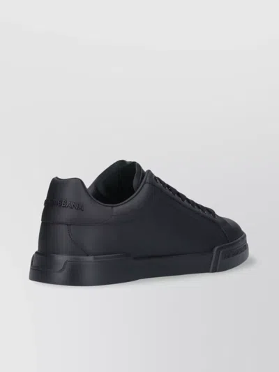 DOLCE & GABBANA ROUND TOE LOW TOP SNEAKERS