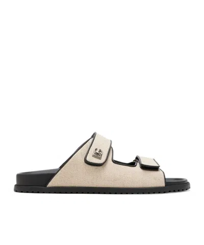 Dolce & Gabbana Round Toe Slippers