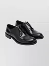 Dolce & Gabbana Black Leather Derby Shoes In Black