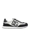 Dolce & Gabbana Black And White Low Top With Lace Details And Dg Patch On The Side In Black