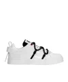 Dolce & Gabbana Dolce And Gabbana White Insert Portofino Sneakers In White