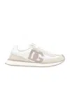 Dolce & Gabbana Dg Cushion Mixed-material Sneakers In White