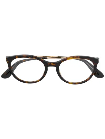 Dolce & Gabbana Round-frame Glasses In Black