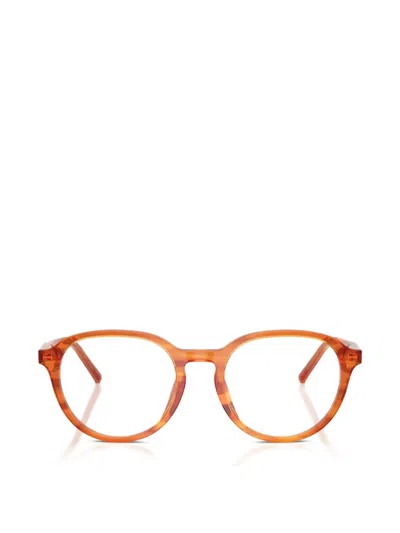 Dolce & Gabbana Round-frame Glasses In Orange