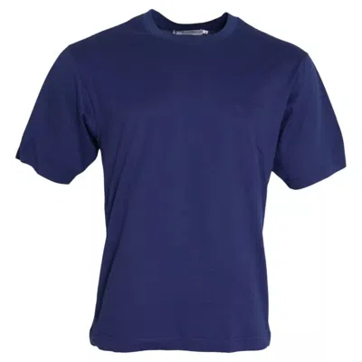 Pre-owned Dolce & Gabbana Royal Blue Round Neck Short Sleeve Men's T-shirt ()