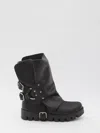 Dolce & Gabbana Biker Mini Boots In Black