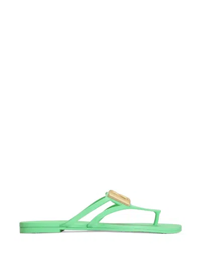 Dolce & Gabbana Rubber Beachwear Flip-flops In Multi