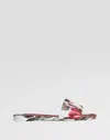 Dolce & Gabbana Rubber Beachwear Sliders In Multi