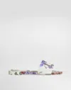 Dolce & Gabbana Rubber Beachwear Sliders In Print