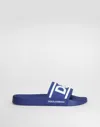 Dolce & Gabbana Blue Other Materials Sandals In Multicolor