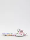 Dolce & Gabbana Rubber Beachwear Slides In Multicolor
