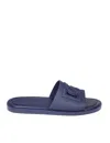 Dolce & Gabbana Dg Rubber Slides In Blue
