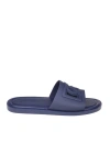 Dolce & Gabbana Dg Rubber Slides In Grey