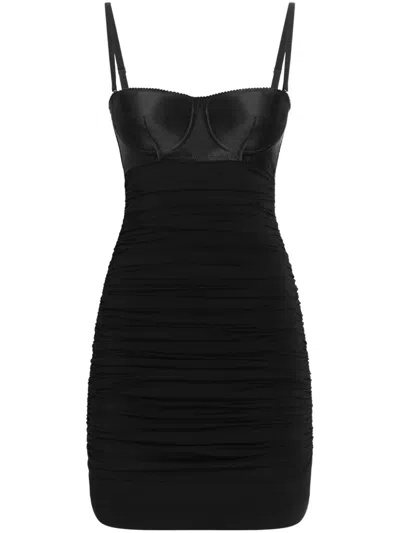 DOLCE & GABBANA RUCHED MINI DRESS