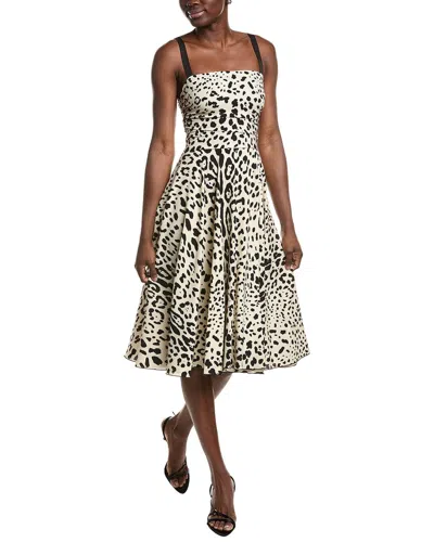 Dolce & Gabbana Ruched Silk-blend Midi Dress