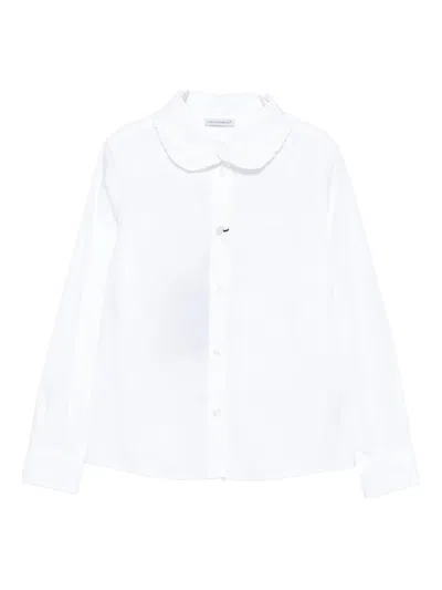 Dolce & Gabbana Kids' Ruffled-collar Shirt In Neutral