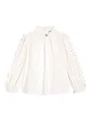 Dolce & Gabbana Ruffled Crêpe De Chine Blouse In Neutral