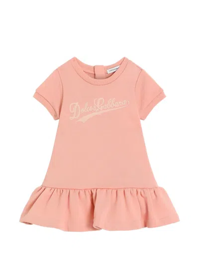 Dolce & Gabbana Babies' Ruffled Dress In Pink