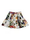 Dolce & Gabbana Ruffled Floral Mini Skirt In Multi