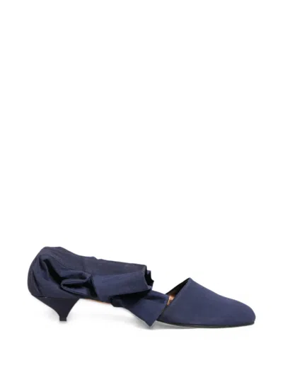 Dolce & Gabbana Ruffled Pointed-toe Ankle Boots In Multi