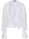 Dolce & Gabbana White Silk Shirt In White