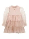 Dolce & Gabbana Ruffled Tulle Dress In Neutral