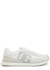 Dolce & Gabbana Portofino Calfskin Sneakers Dg Logo In White
