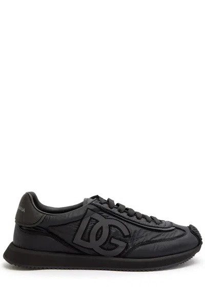 Dolce & Gabbana Runner Panelled Shell Sneakers In Black