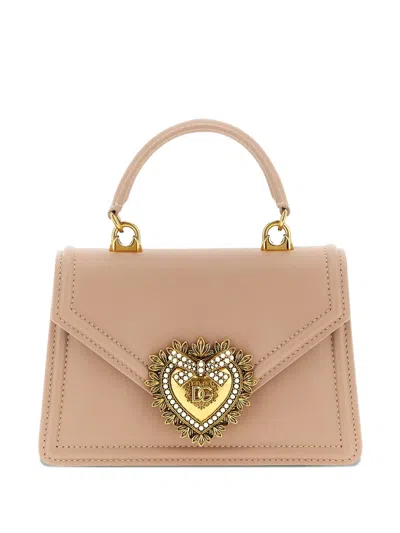 Dolce & Gabbana Sacred Heart Devotion Shoulder Bag In Neutral