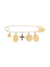 Dolce & Gabbana Safety-pin Brooch In Gold