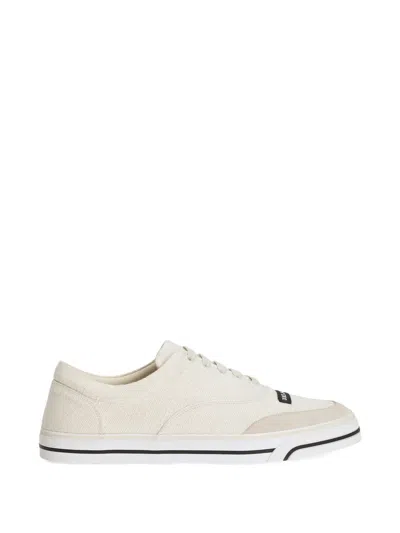 Dolce & Gabbana Sailing Linen Sneakers In Multi