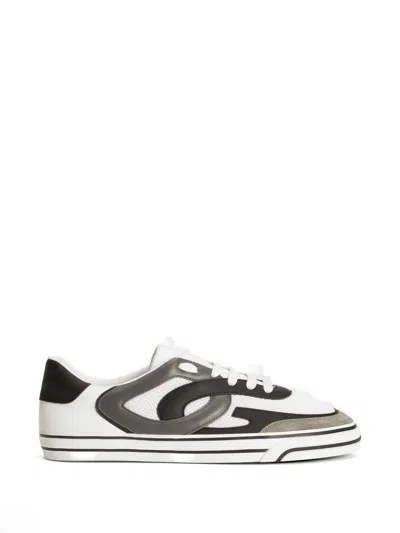 Dolce & Gabbana Dg Sailing Leather Sneakers With Sporty Laces In Multi