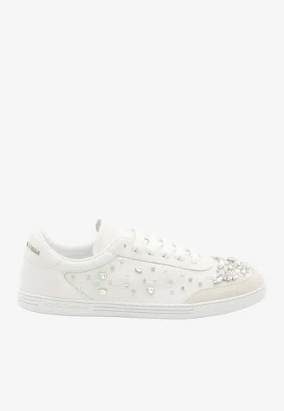 Dolce & Gabbana Saint Tropez Crystal-embellished Sneakers In Multi