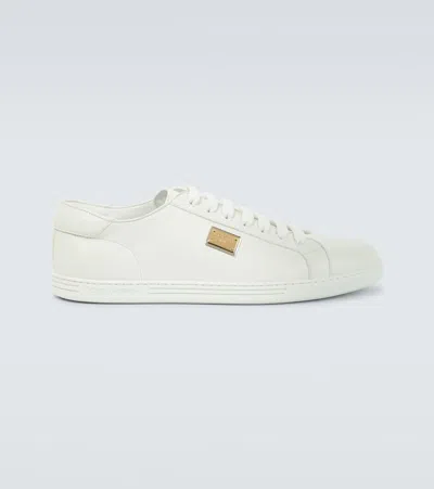 DOLCE & GABBANA SAINT TROPEZ LEATHER SNEAKERS
