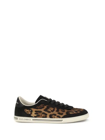 DOLCE & GABBANA SAINT TROPEZ LEOPARD SNEAKERS