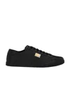 Dolce & Gabbana Low Sneakers In Black Leather