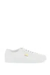 Dolce & Gabbana Portofino White Monocrom Low Top Sneakers With Logo Plaque In Leather Man