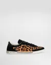 Dolce & Gabbana Saint Tropez Sneakers With Print In Animal Print