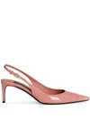 Dolce & Gabbana 70 Patent Leather Slingback Pumps In Pink