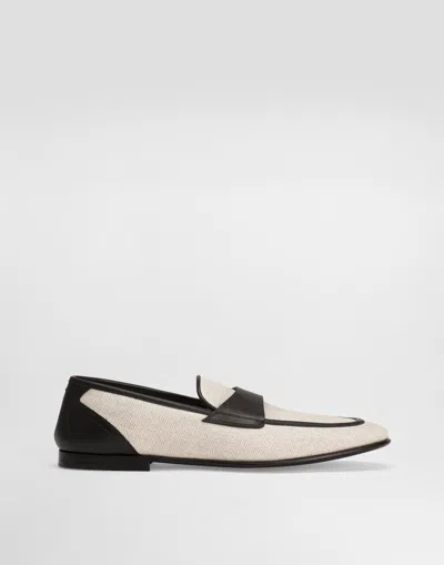 Dolce & Gabbana Salt&pepper And Nappa Slipper