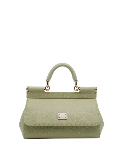Dolce & Gabbana Salvia Small Sicily Handbag In Green
