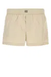 Dolce & Gabbana Sand Polyester Swimming Shorts In Beigechiarissimo