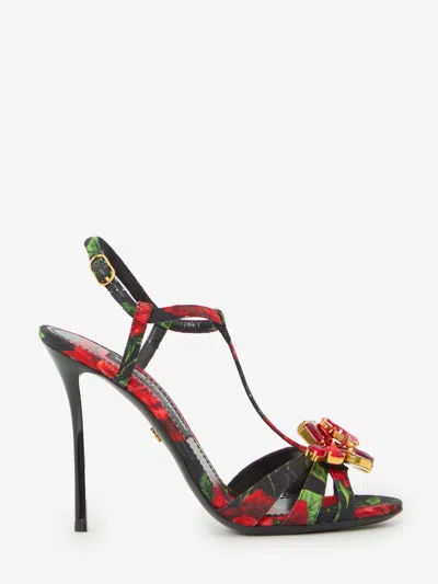 Dolce & Gabbana Sandali Rose Rosse In Red